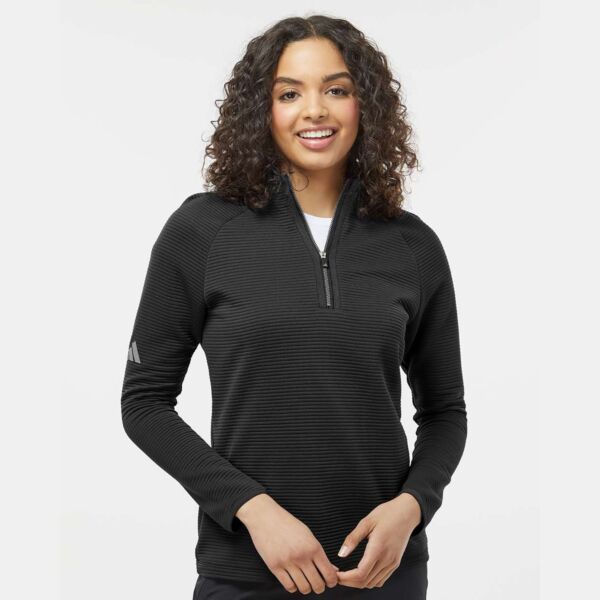 Adidas Ladies' Spacer Quarter-Zip Pullover
