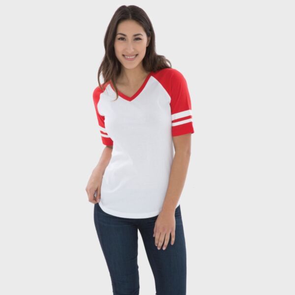 ATC Eurospun® Ladies' Ringspun Baseball Tee
