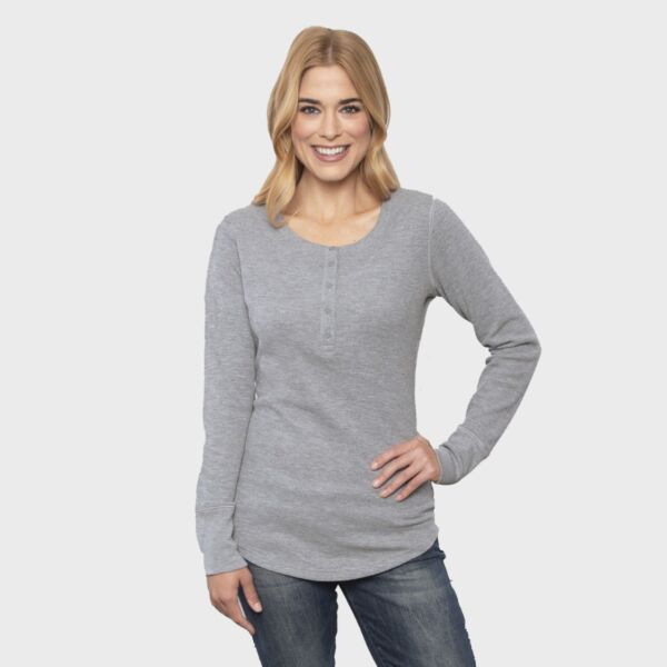 ATC ESActive® Ladies' Vintage Thermal Long Sleeve Henley