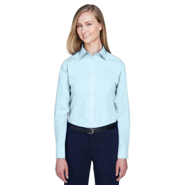 Devon & Jones Ladies' Crown Collection® Solid Broadcloth Woven Shirt