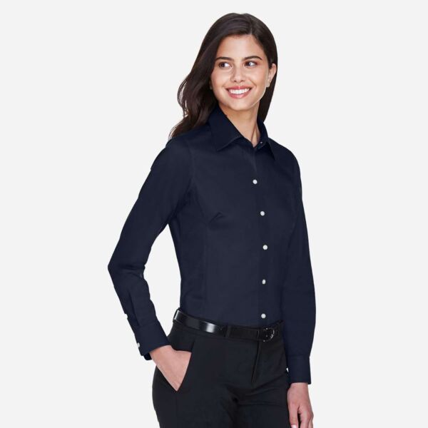Devon & Jones Women's Crown Collection® Solid Stretch Twill Woven Dress Shirt