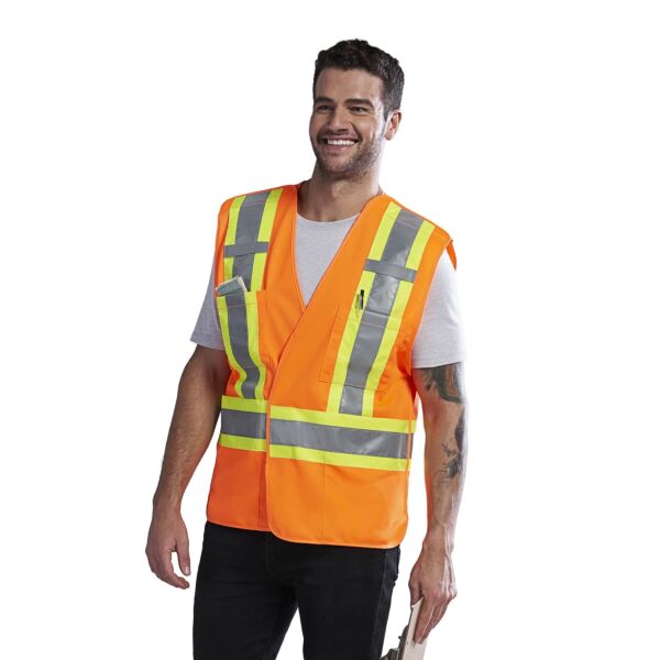 CX2 Vanguard Tricot Hi-Vis 5 Point Tear-Away Vest