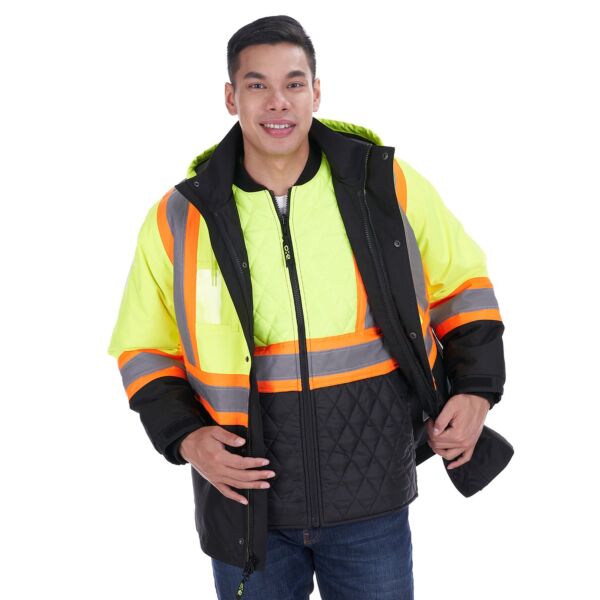CX2 Kenworth Hi-Vis 5in1 Parka with Detachable Hood