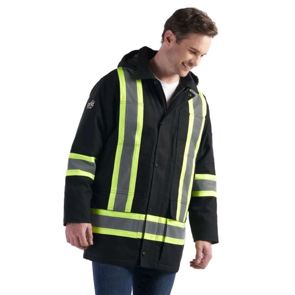 CX2 Kingpin Cotton Canvas Hi-Vis Insulated Parka w/ Detachable Hood