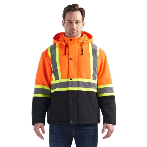 CX2 Freightliner Hi-Vis Insulated Softshell w/ Detachable Hood