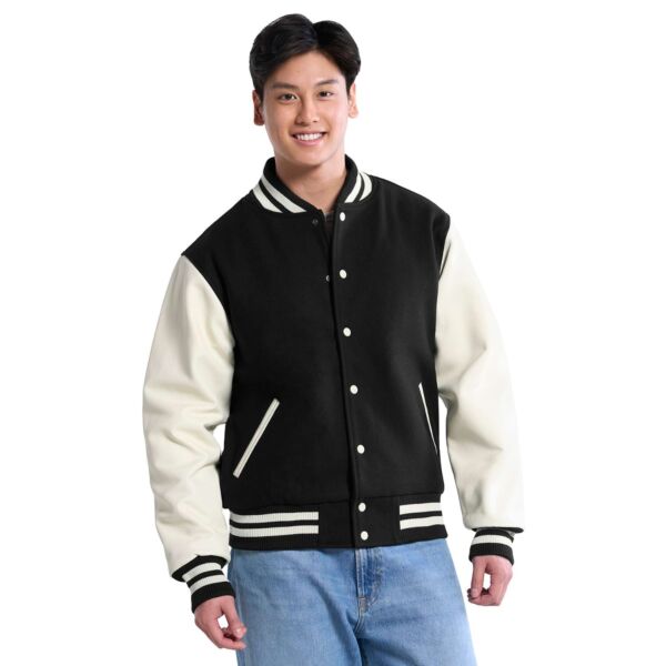 Heritage 54 Varsity Adult Melton and Leather Varsity Jacket