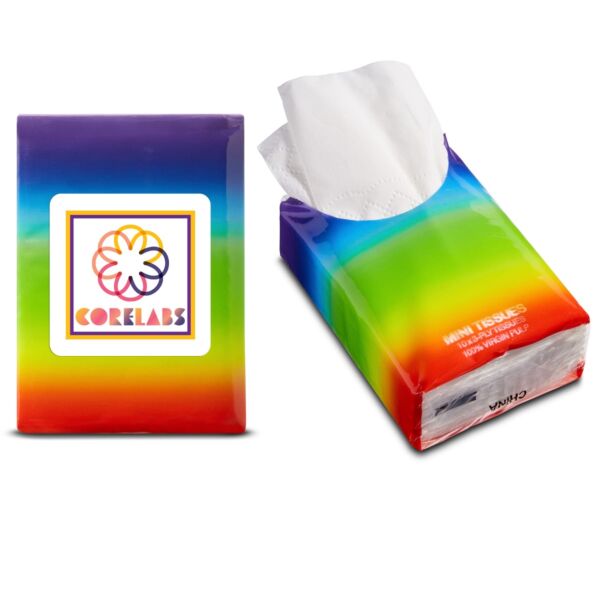 Mini Tissue Packet - Rainbow