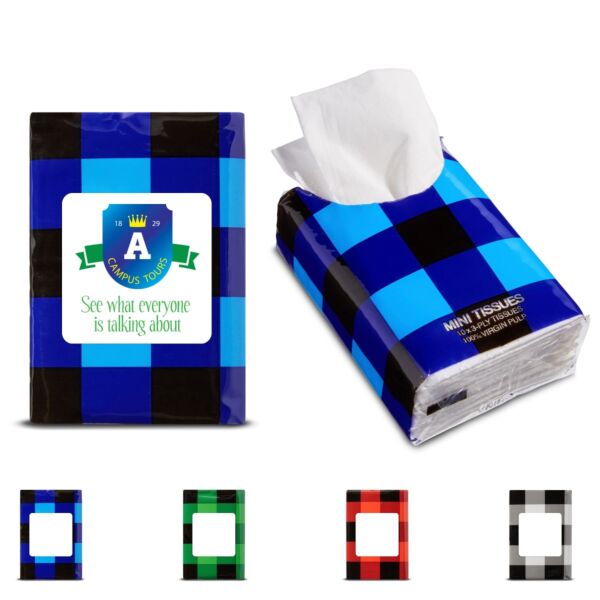 Mini Tissue Packet - Buffalo Plaid