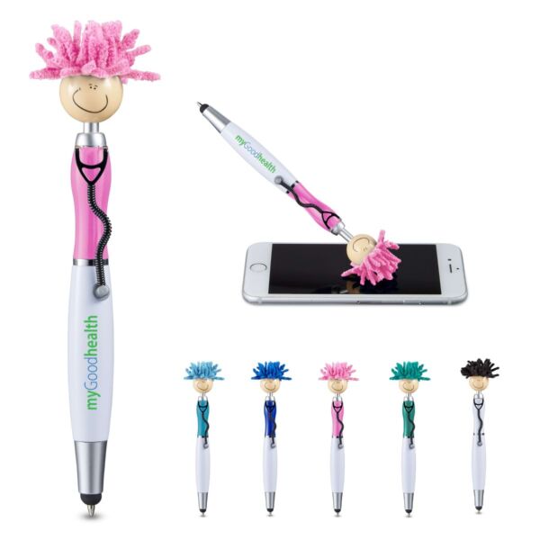 MopToppers® Screen Cleaner with Stethoscope Stylus Pen