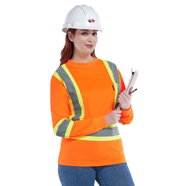 CX2 Lookout Adult Long Sleeve Hi-Vis T-Shirt