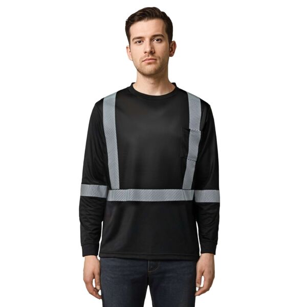 CX2 Volt Long Sleeve Hi-Vis T-Shirt with Segmented Stripes