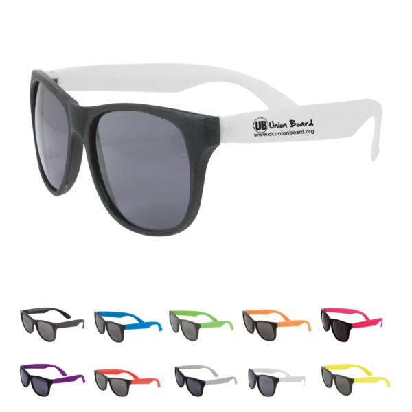 Two-Tone Matte Sunglasses