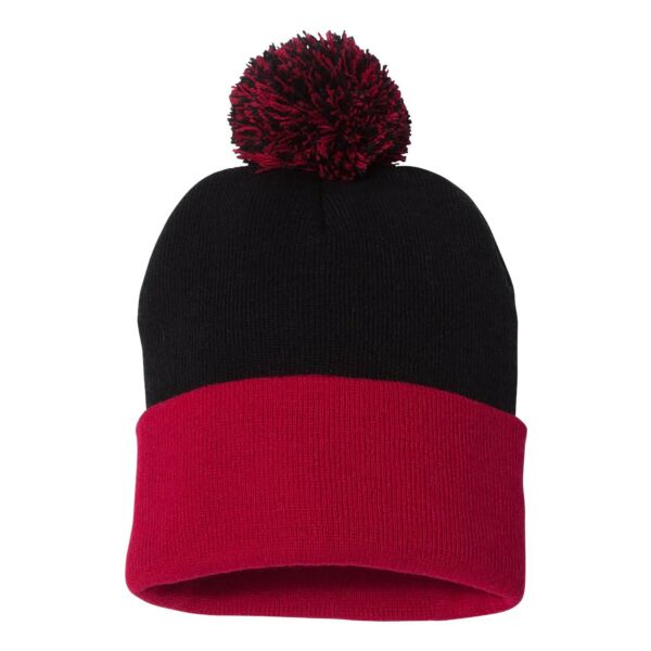 Sportsman Pom-Pom Cuffed Beanie