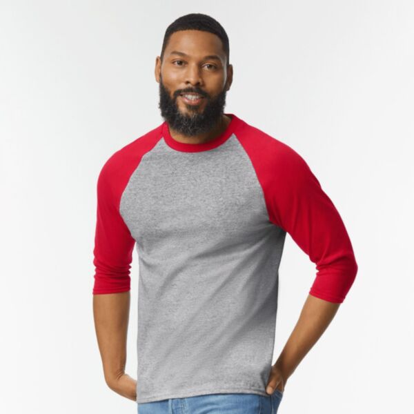 Gildan Heavy Cotton™ Raglan Three-Quarter Sleeve T-Shirt