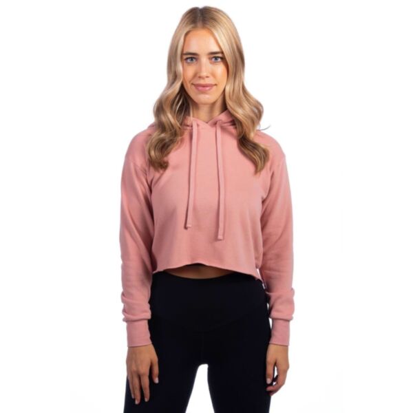 Next Level Apparel Ladies' Cropped Pullover Hooded Sweatshirt
