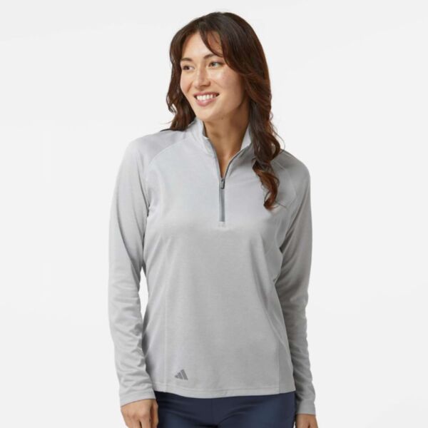 Adidas Ladies' Space Dyed Quarter-Zip Pullover