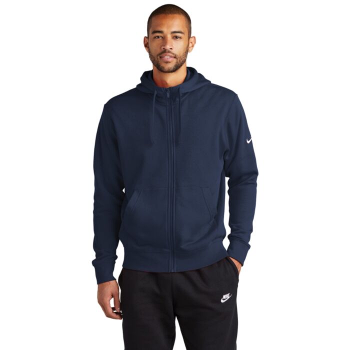 Nike club swoosh full zip hoodie online