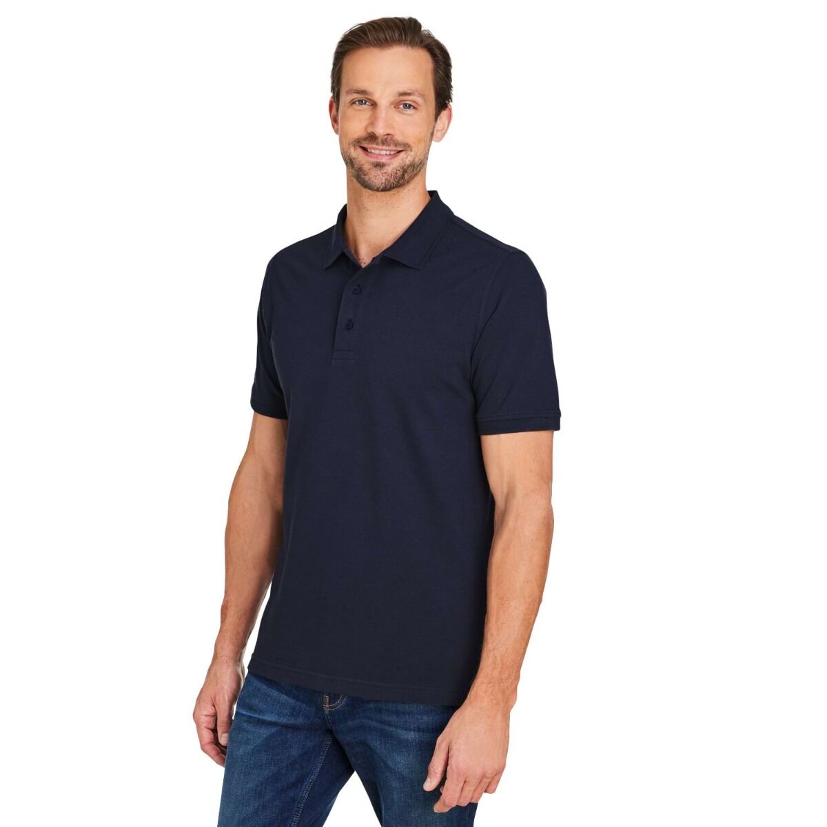 Harriton Men's Valiant Cotton Snag Protect Polo