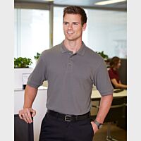 Harriton Men's Ringspun Cotton Piqué Short-Sleeve Polo