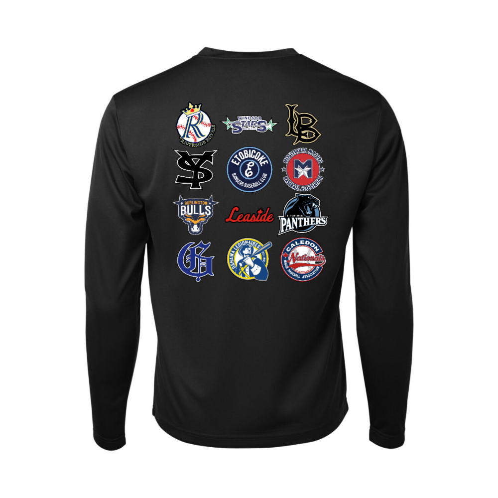 Riverside Champs Performance Long-Sleeve Graphic Tee Black