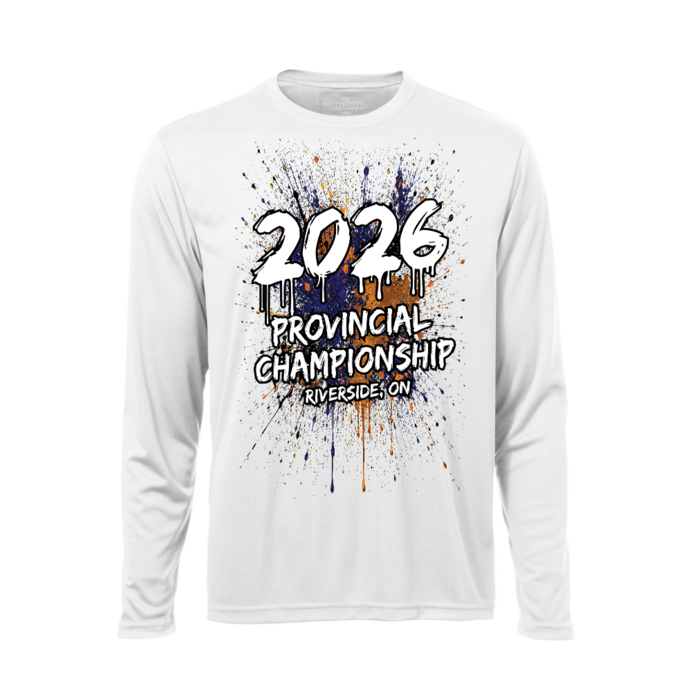 Riverside Champs Performance Long-Sleeve Graphic Tee White