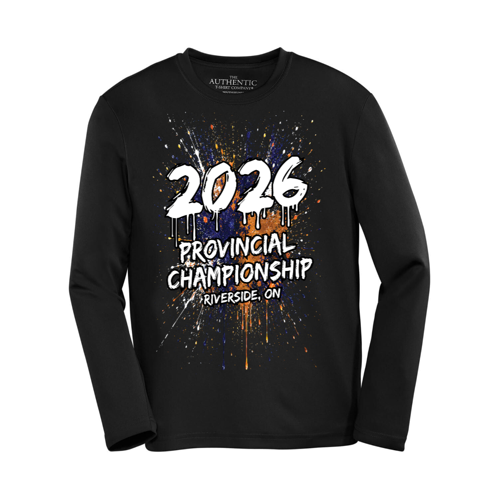 YOUTH Riverside Champs Performance Long-Sleeve Graphic Tee Black