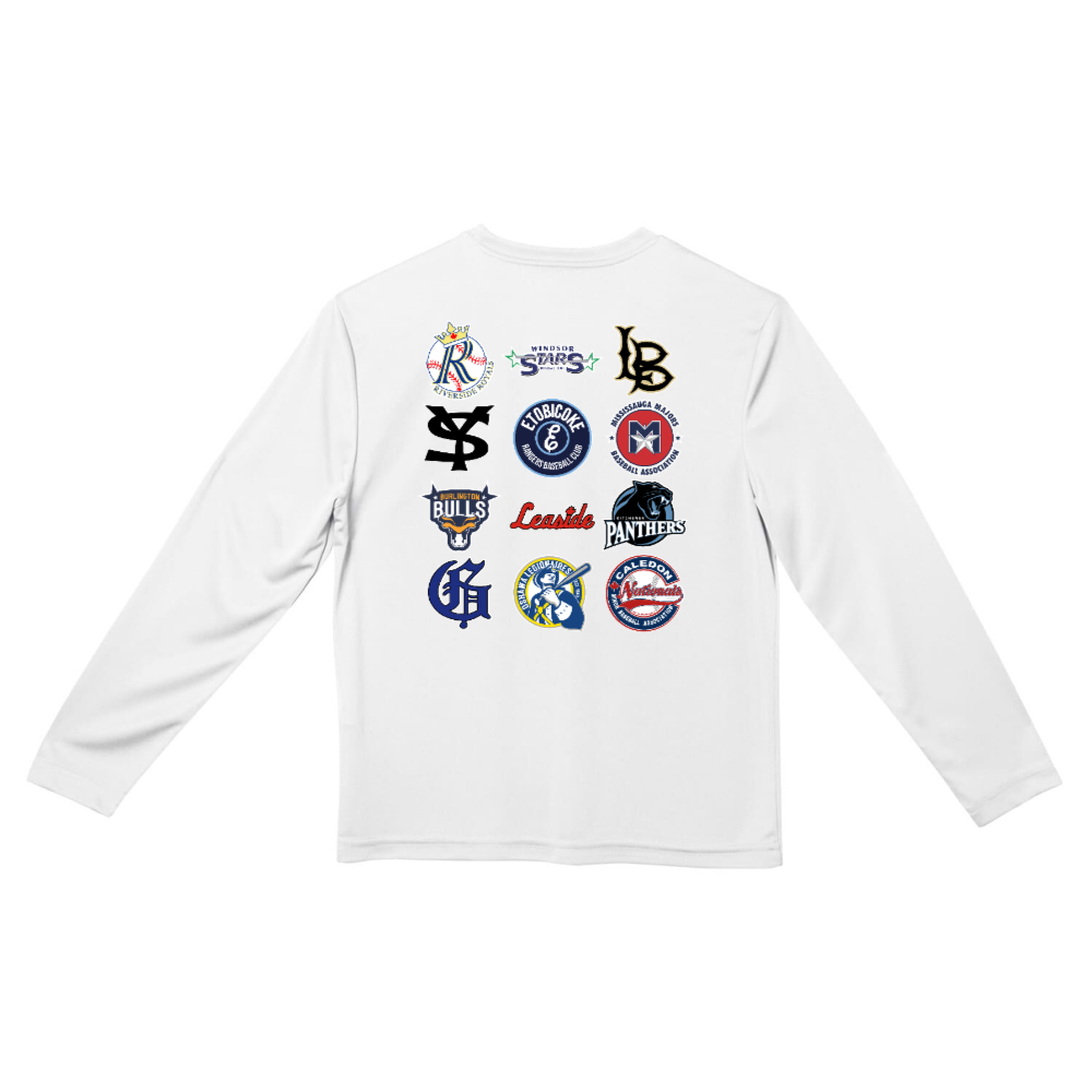 YOUTH Riverside Champs Performance Long-Sleeve Graphic Tee White