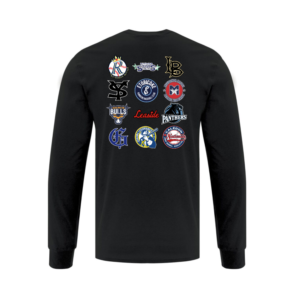 Riverside Champs Cotton Long-Sleeve Graphic Tee Black
