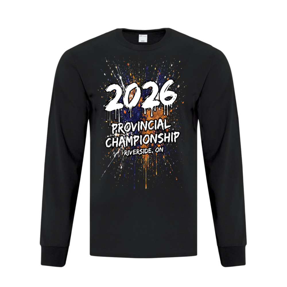 Riverside Champs Cotton Long-Sleeve Graphic Tee Black