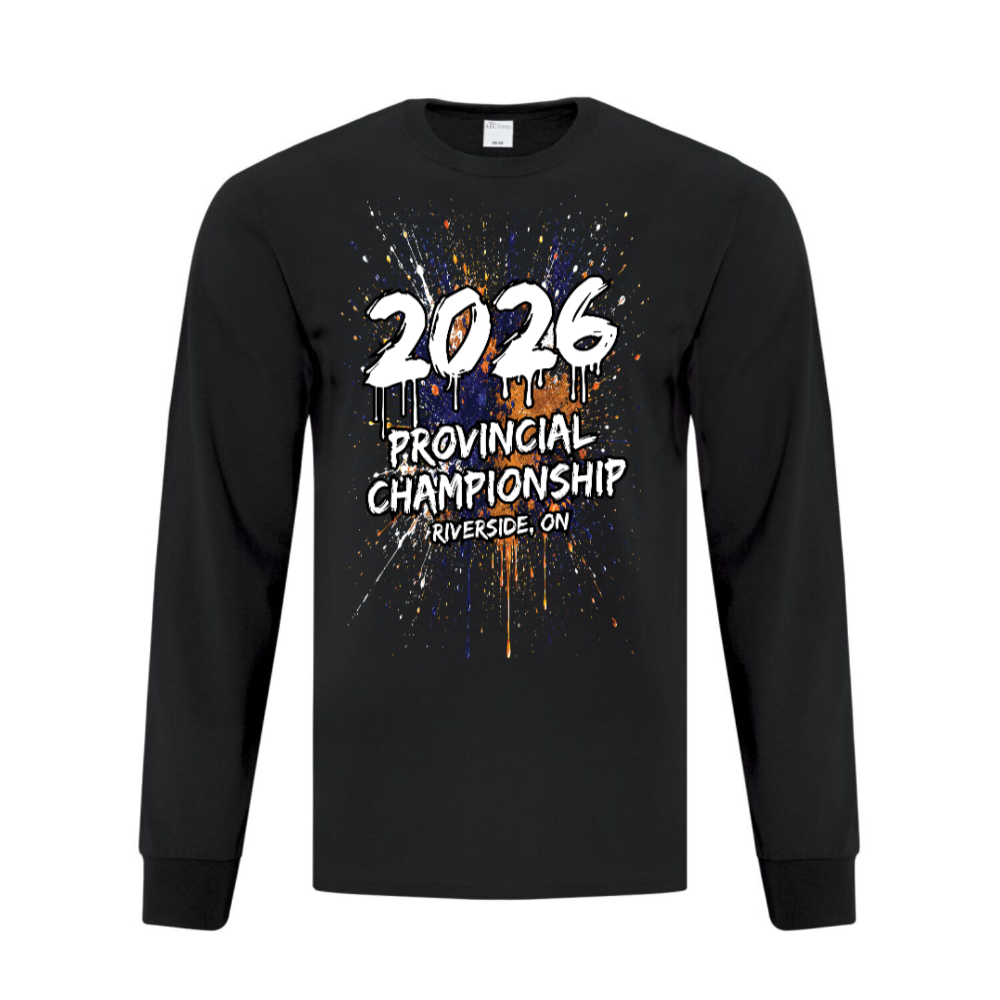 Riverside Champs Cotton Long-Sleeve Graphic Tee Black