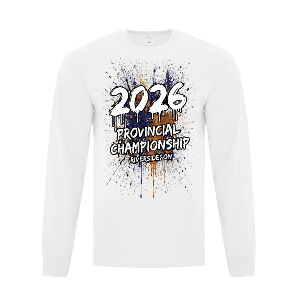Riverside Champs Cotton Long-Sleeve Graphic Tee White