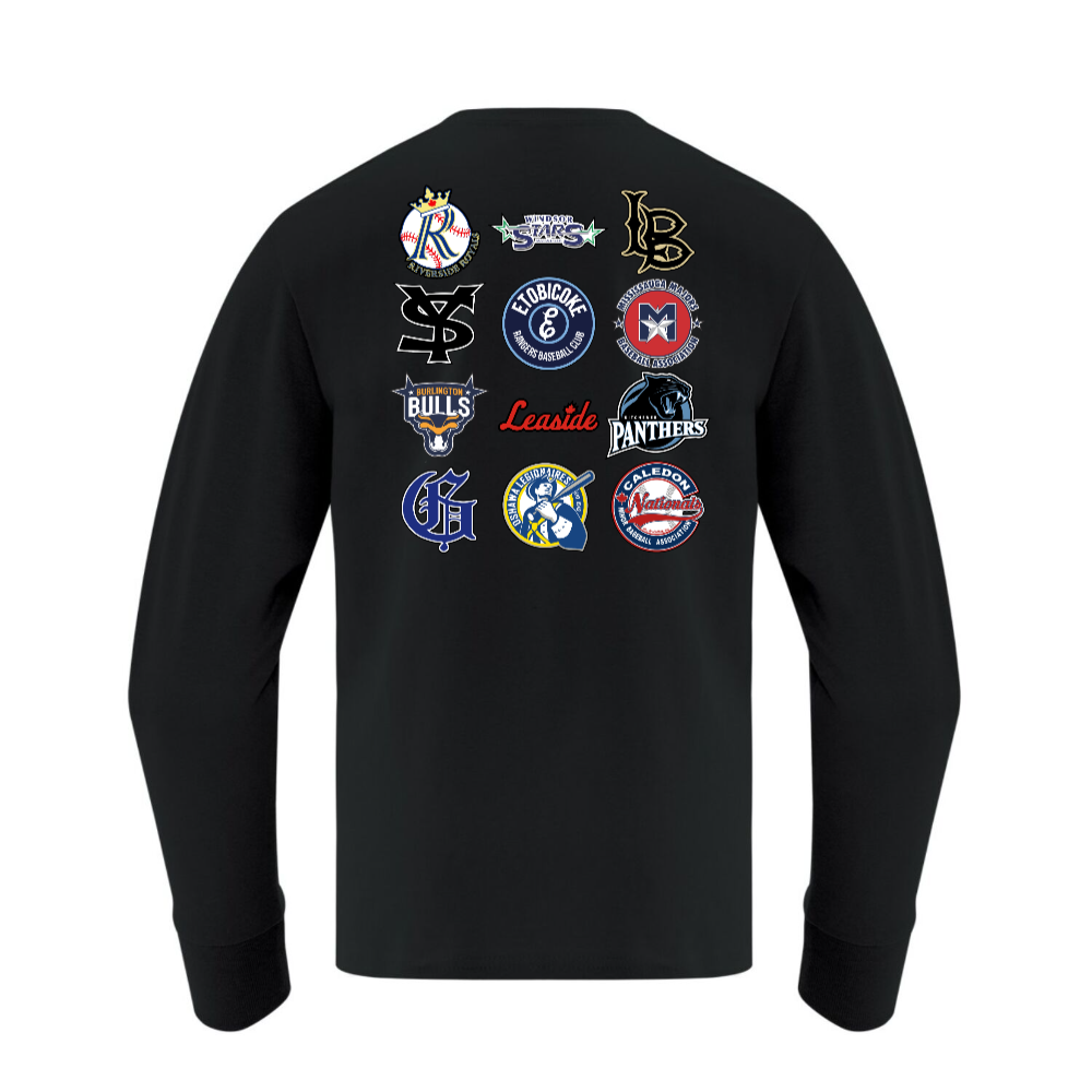 YOUTH Riverside Champs Cotton Long-Sleeve Graphic Tee Black