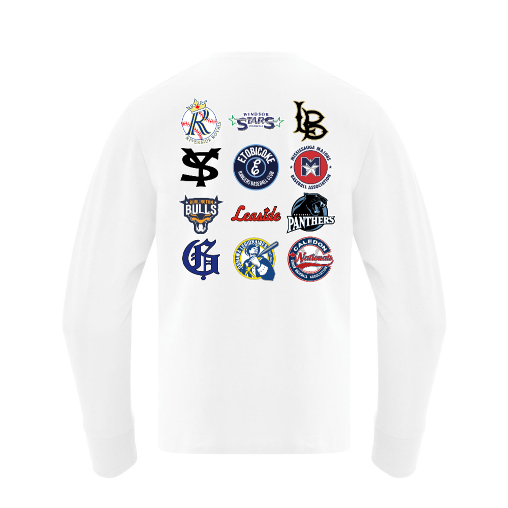 YOUTH Riverside Champs Cotton Long-Sleeve Graphic Tee White