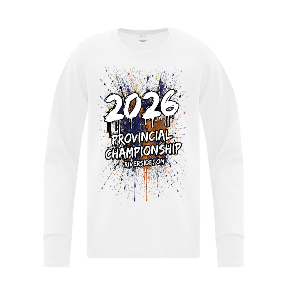 YOUTH Riverside Champs Cotton Long-Sleeve Graphic Tee White