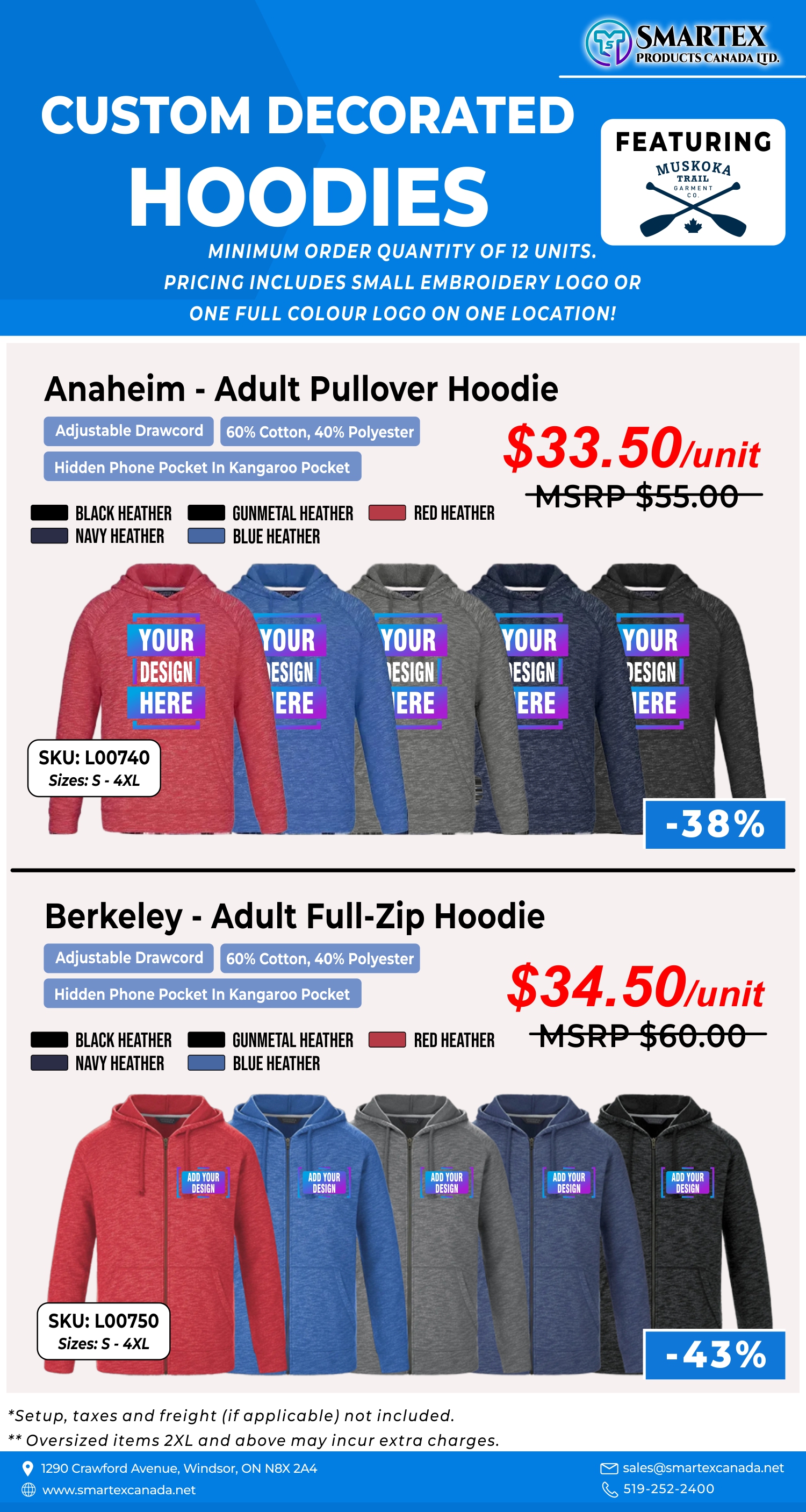 Muskoka Trail Hoodies Promo