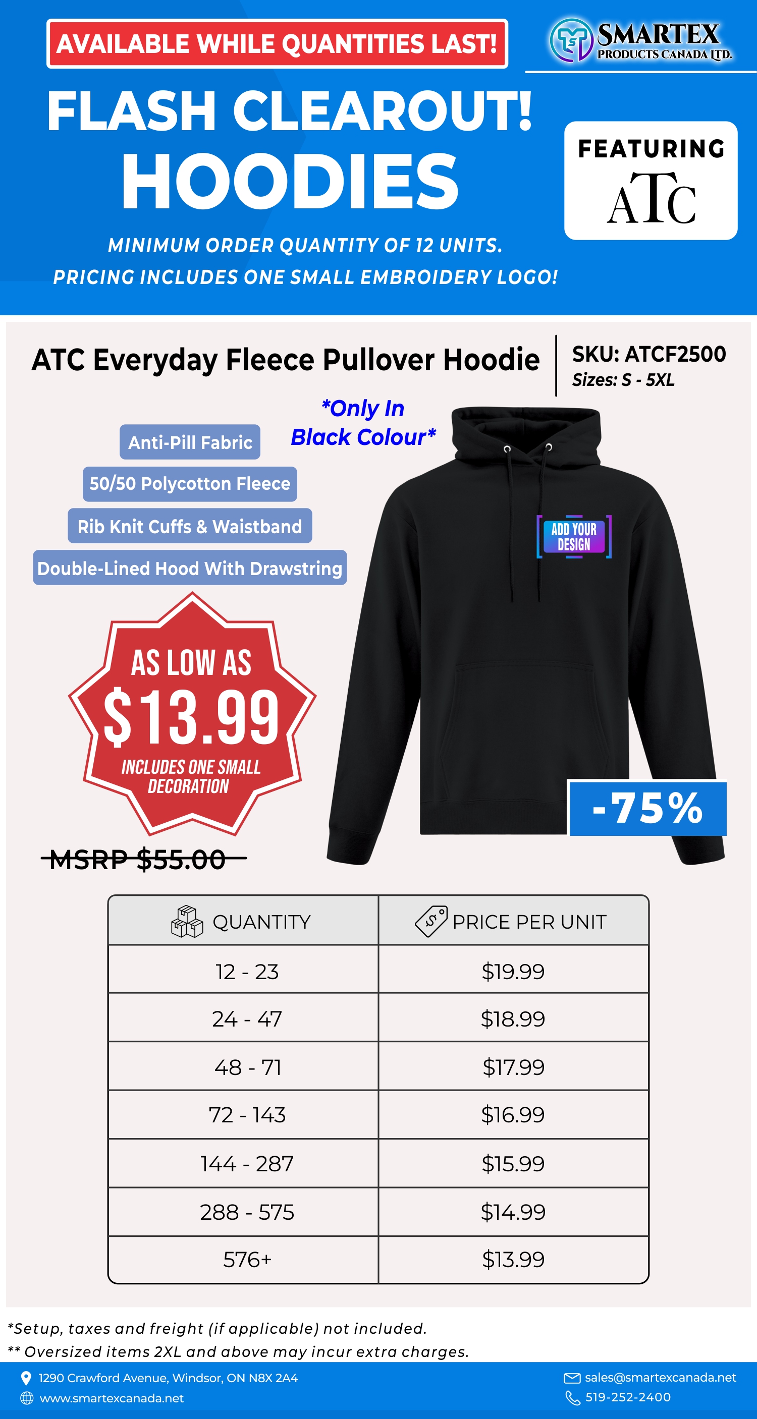 ATC Hoodie Flash Clearout