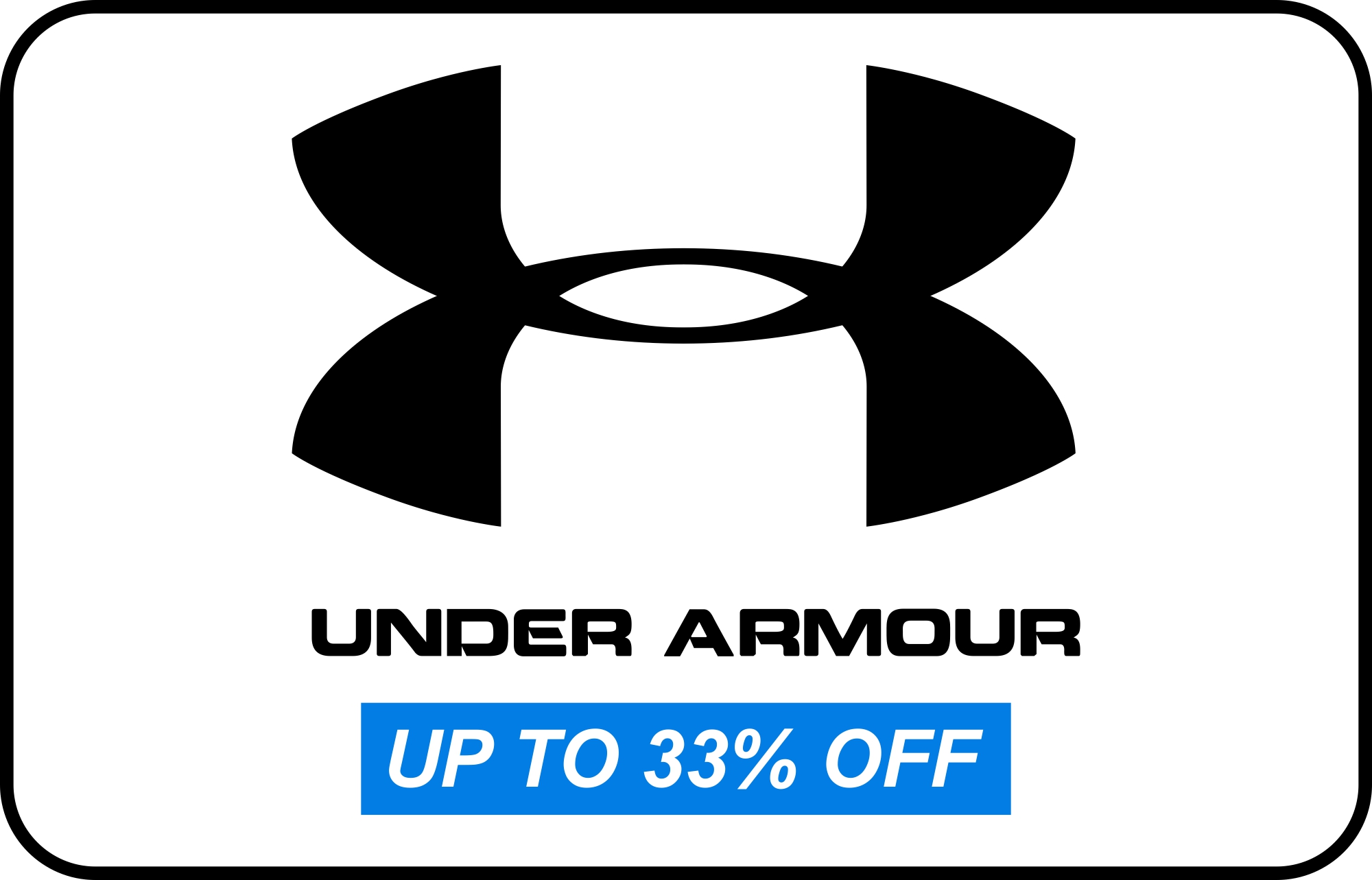 Under Armour, Up to 33% off