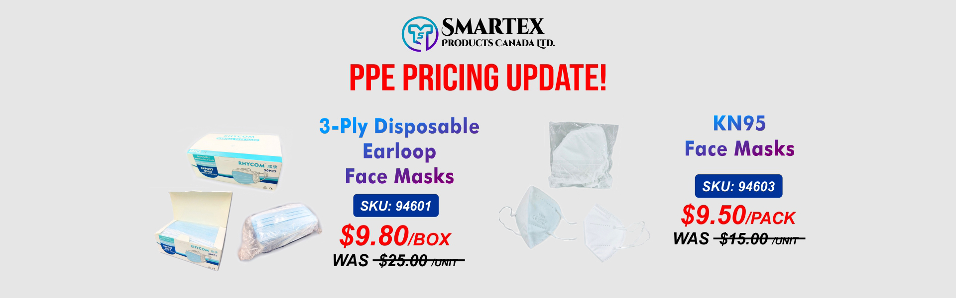 PPE Pricing Update